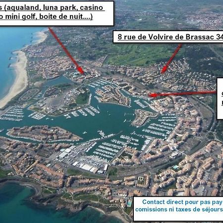 Cap D'Agde Studio Cabine 6 Pers. + Terrasse + Parking Prive + Clim 외부 사진